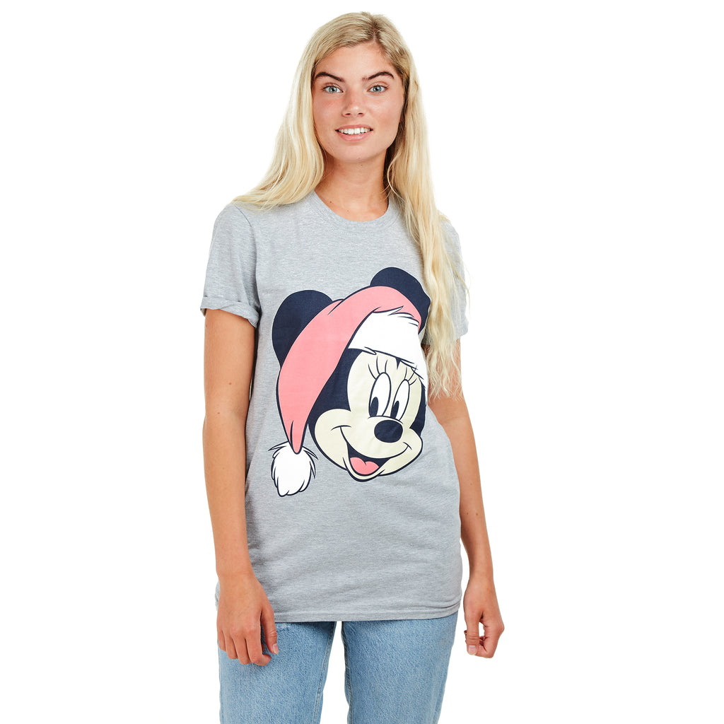 Disney Ladies - Minnie Good Girl - T-shirt - Grey Marl - CLEARANCE