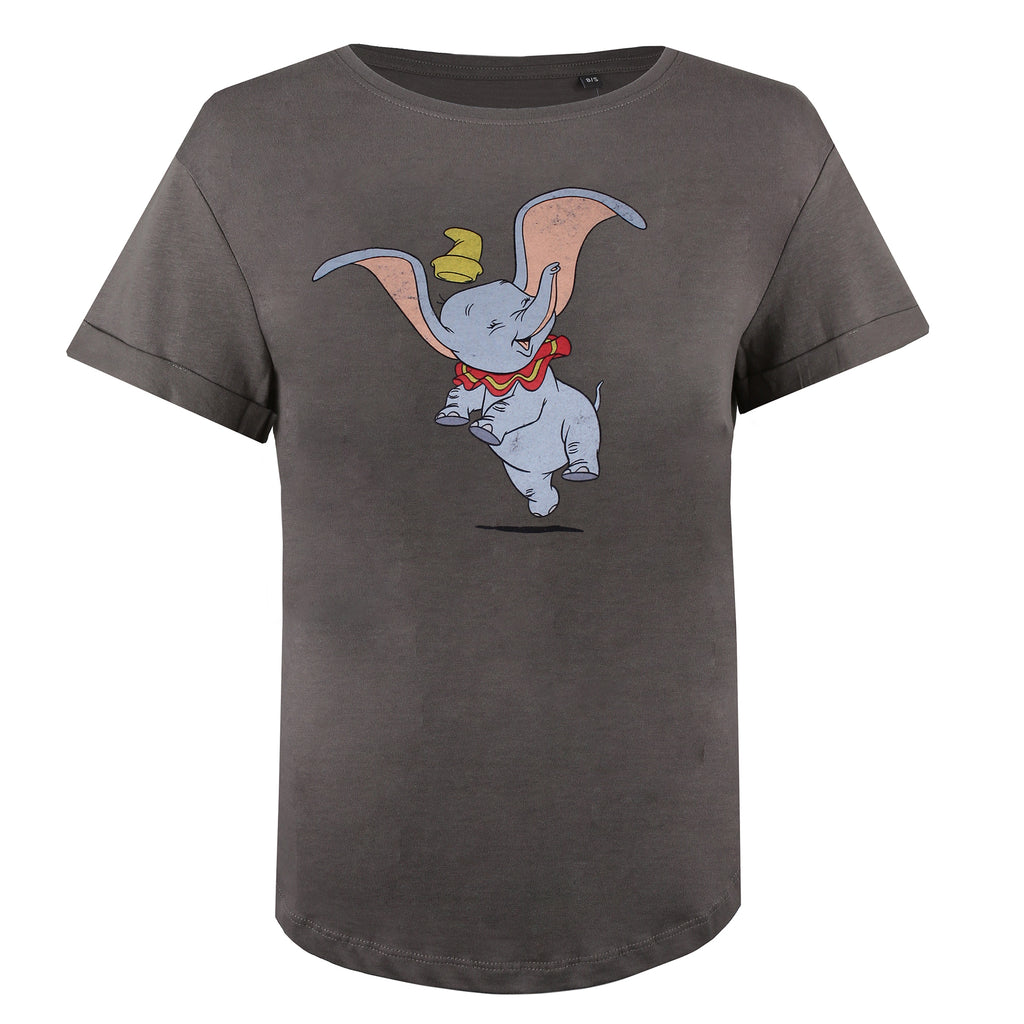 Disney Ladies - Dumbo Happy - T-shirt - Anthracite