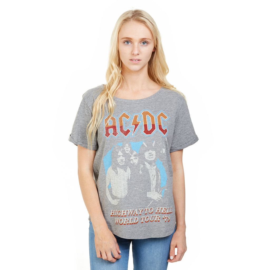 AC/DC Ladies - Highway World Tour 79' - T-Shirt - Graphite