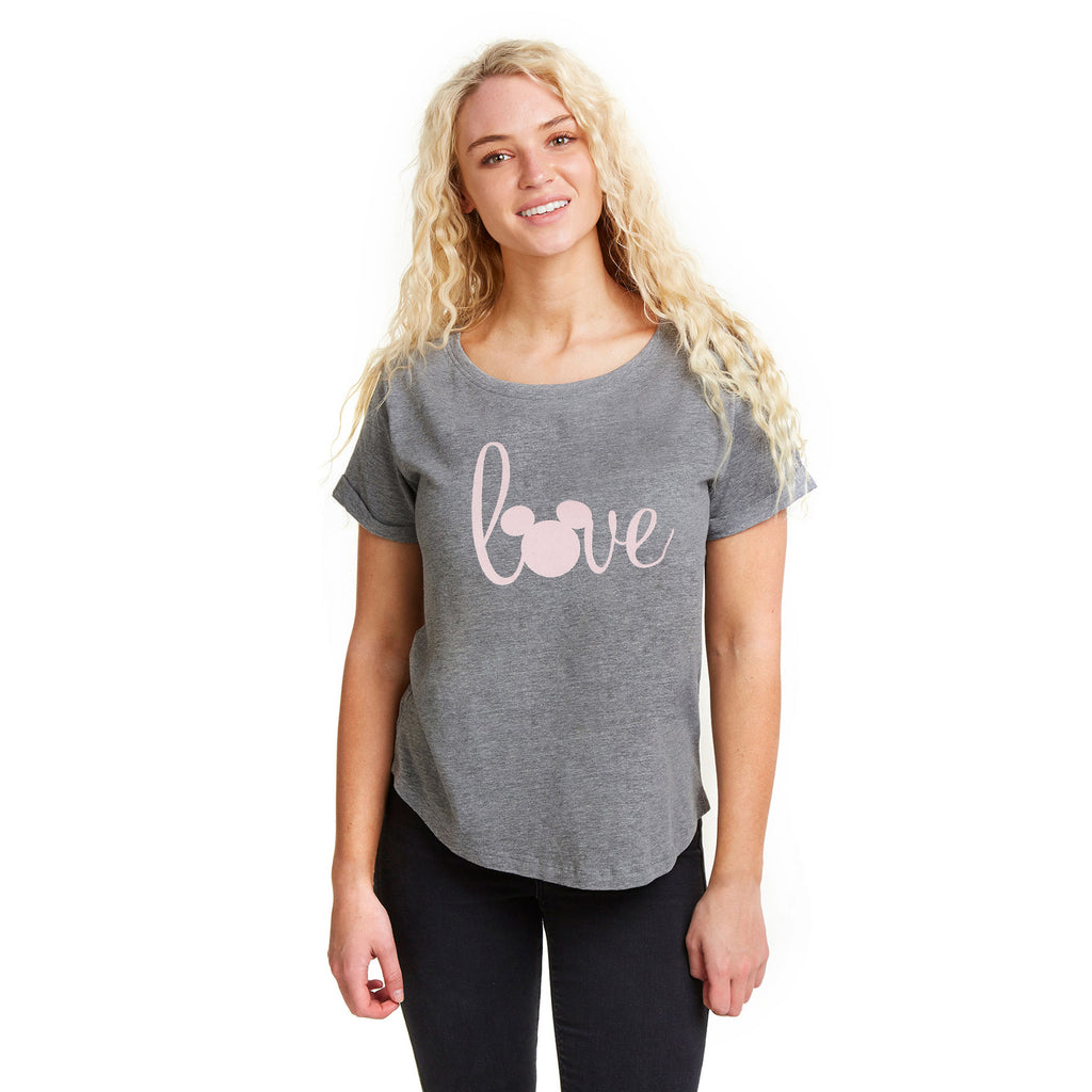 Disney Ladies - Love Mickey - T-shirt - Graphite Heather