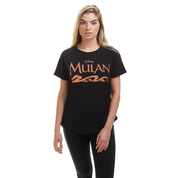 Disney Ladies - Mulan Dragon - T-shirt - Black