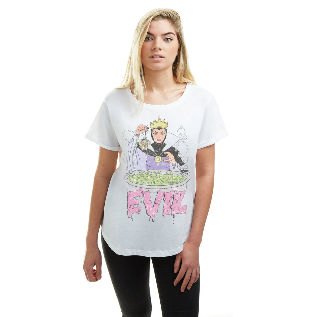 Disney Ladies - Snow White Evil - T-shirt - White
