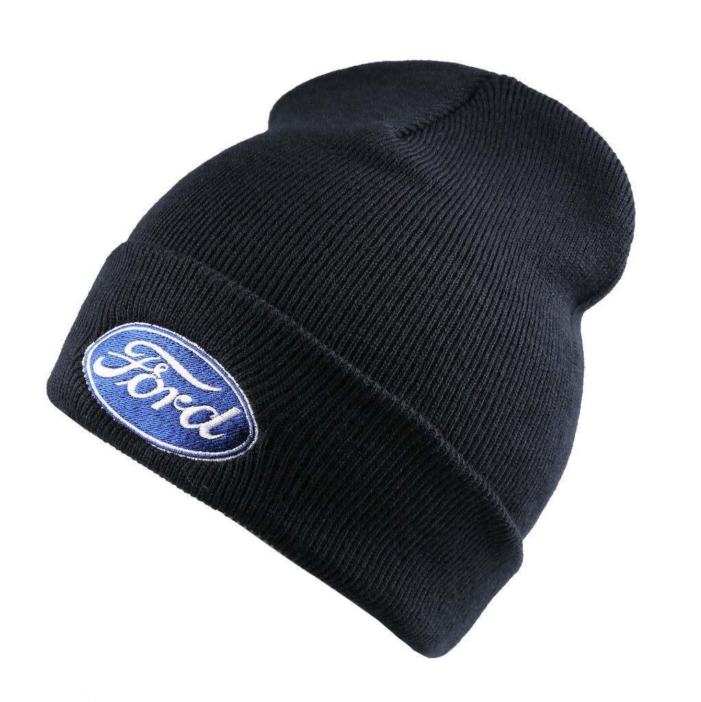 Ford Mens - Logo Icon - Beanie Hat - French Navy