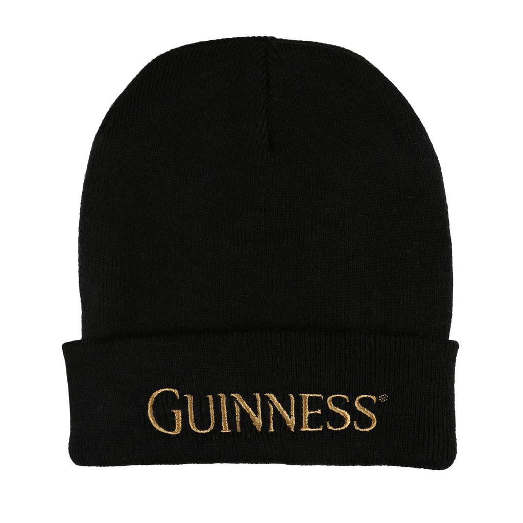 Guinness Mens - Stencil - Beanie Hat - Black
