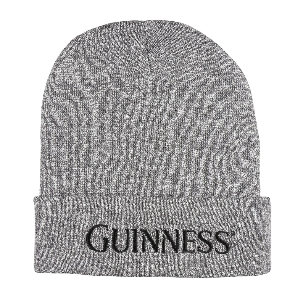 Guinness Mens - Stencil - Beanie Hat - Grey Heather
