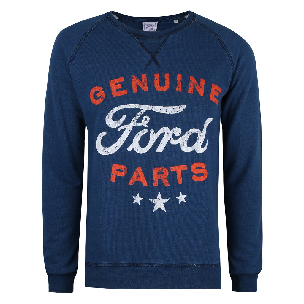 Ford Mens - Genuine Parts - Crew Sweat - Denim