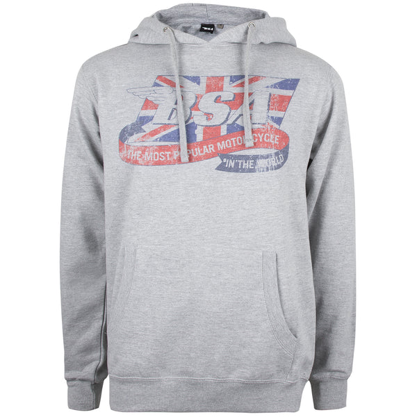 BSA Mens - Flag Logo - Pullover Hood - Grey