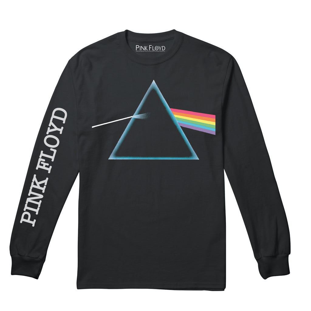 Pink Floyd Mens - Prism - Long Sleeve T-shirt - Black