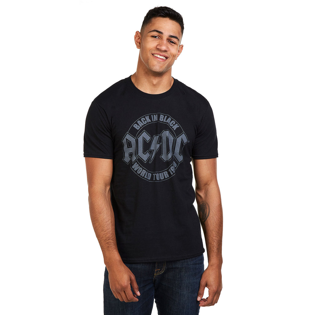 AC/DC Mens - Tour Emblem - T-Shirt - Black