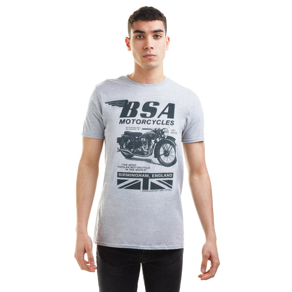BSA Mens - Tonal Invert - T-Shirt - Grey Marl