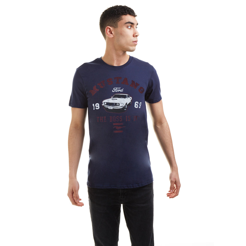 Mustang - The boss is in - Men's T-Shirt - Navy