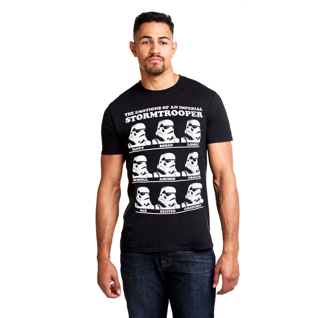 Star Wars Mens - Trooper Emotions - T-Shirt - Black