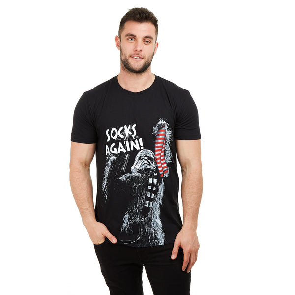 Star Wars Mens - Socks Again - T-shirt - Black - CLEARANCE