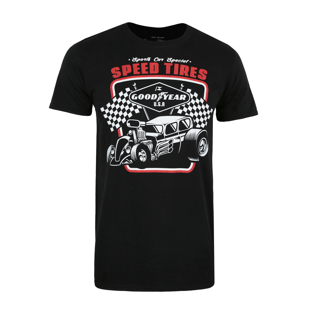 Goodyear Mens - Speed Tires - T-Shirt - Black