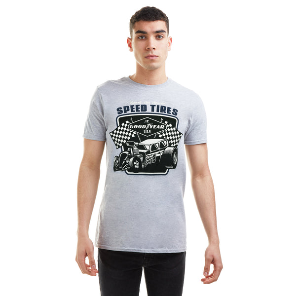 Goodyear Mens - Speed Tires - T-Shirt - Grey