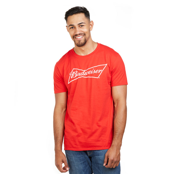 Budweiser Mens - Bow - T-Shirt - Red