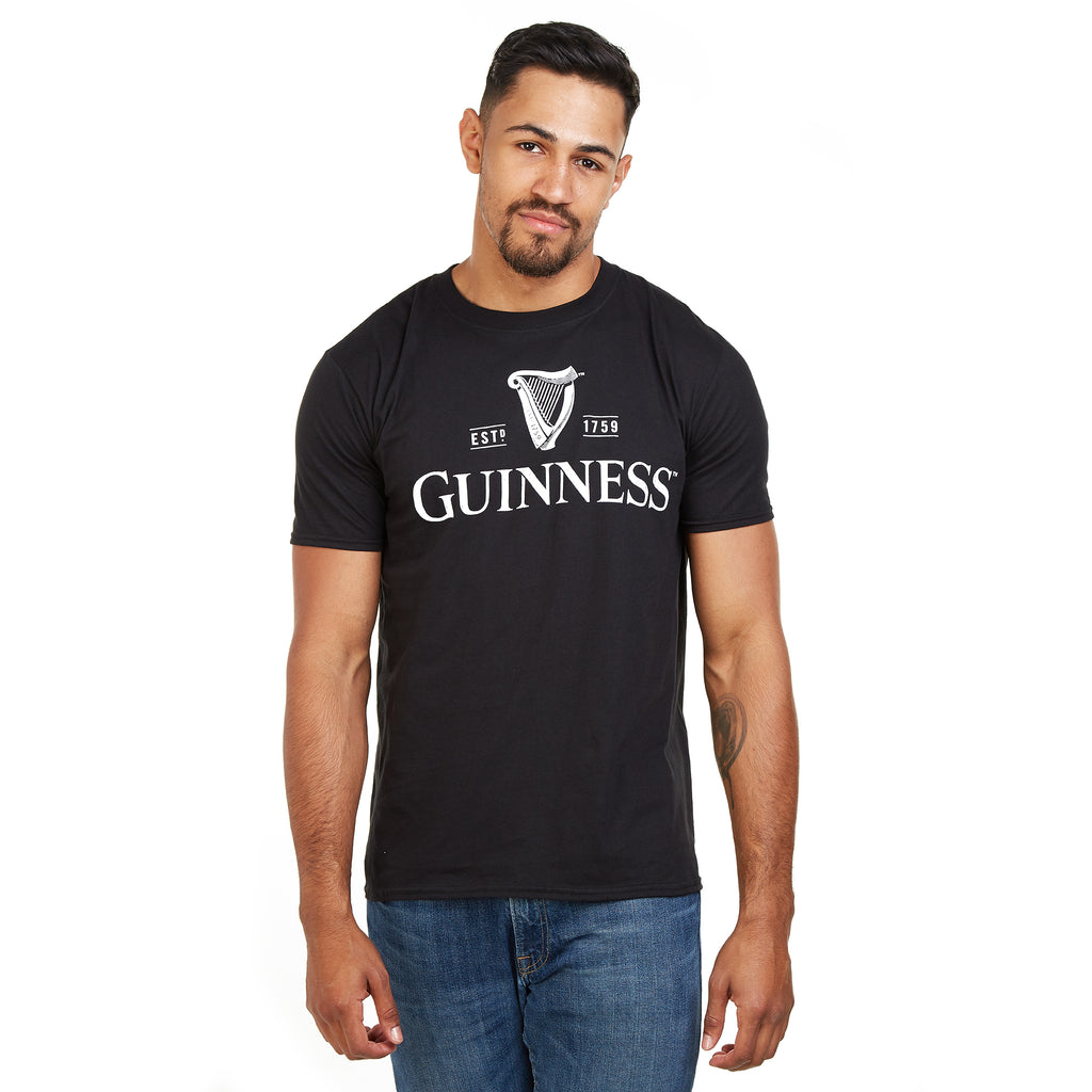 Guinness Mens - Mono Logo - T-Shirt - Black