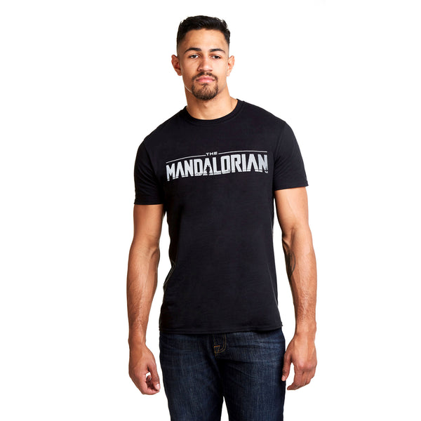 Star Wars Mandalorian Mens - Logo - T-shirt - Black