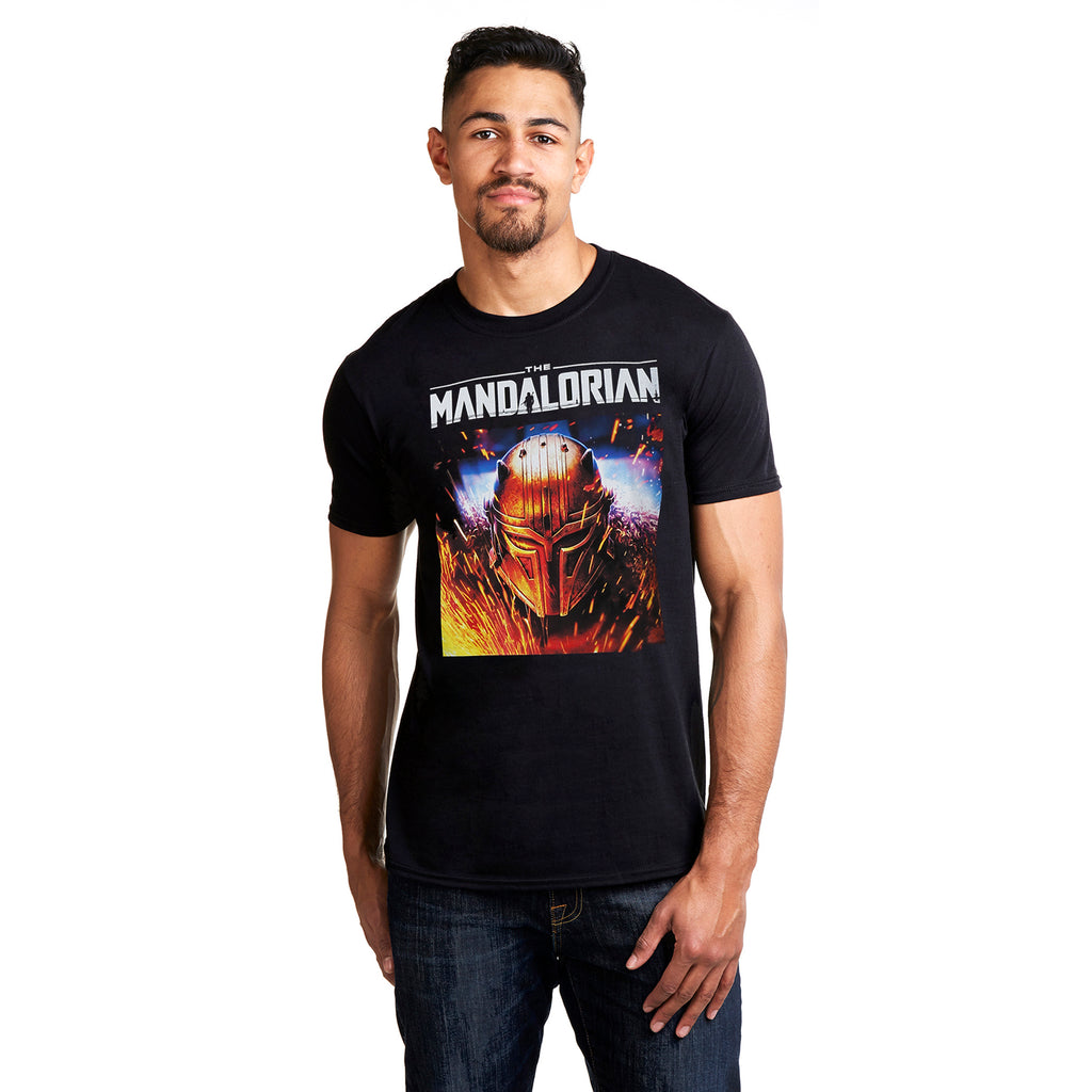 Star Wars Mandalorian Mens - Warrior - T-shirt - Black