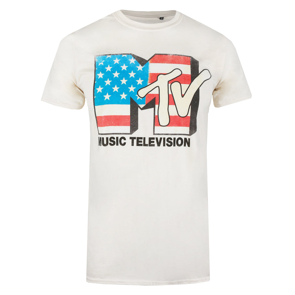 MTV Mens - Americana - T-shirt - Natural