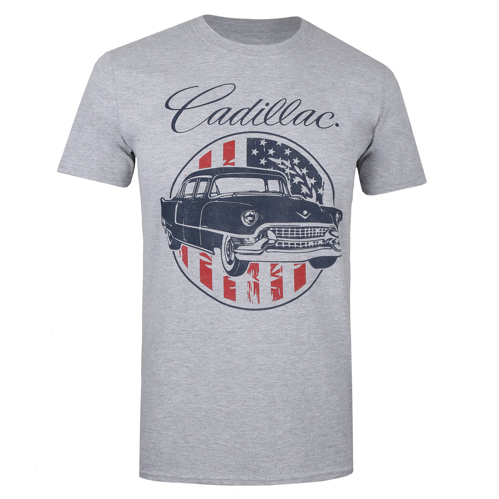 GM Motors Mens - Cadillac USA - T-shirt - Sport Grey