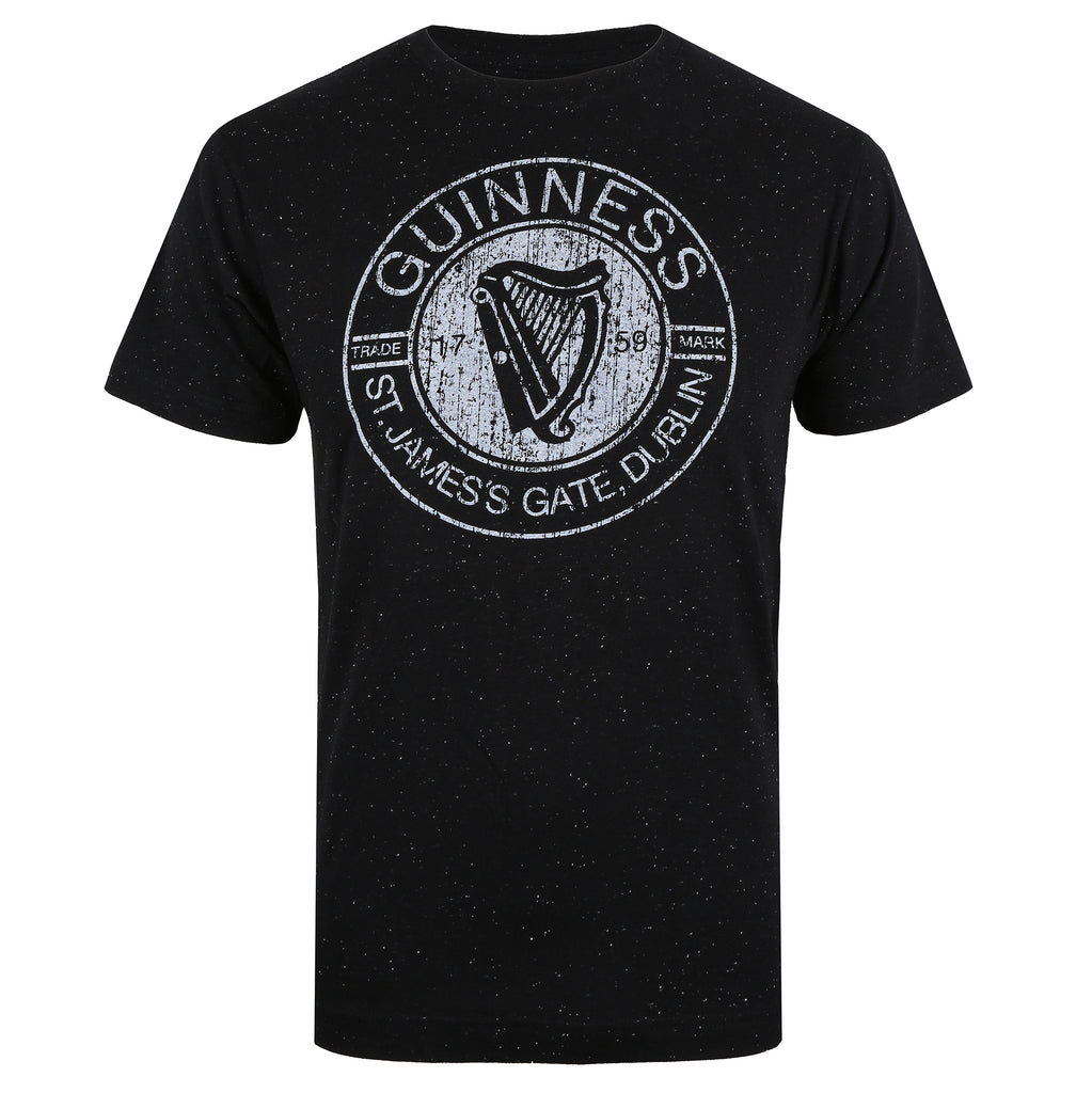 Guinness Mens - St. James Gate Emblem - T-shirt - Black Nep