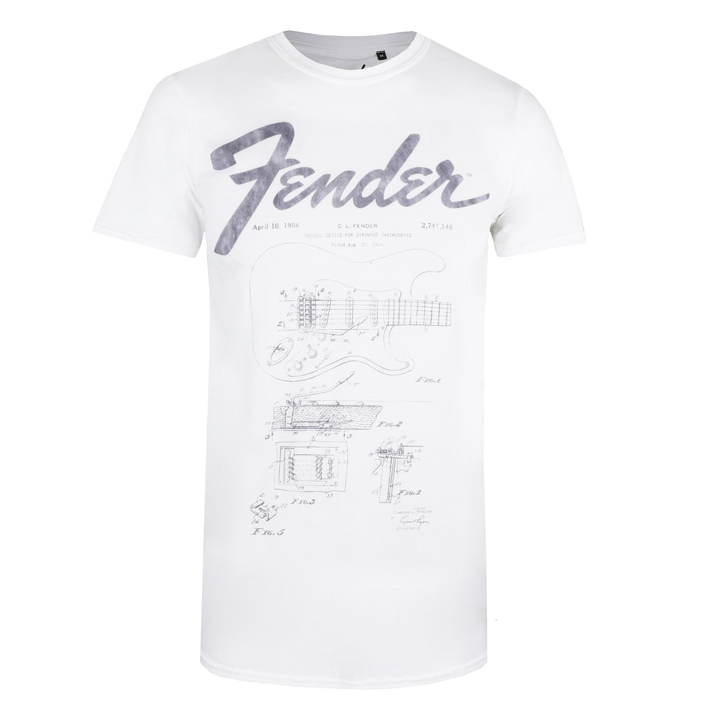 Fender Mens - Patent - T-shirt - White