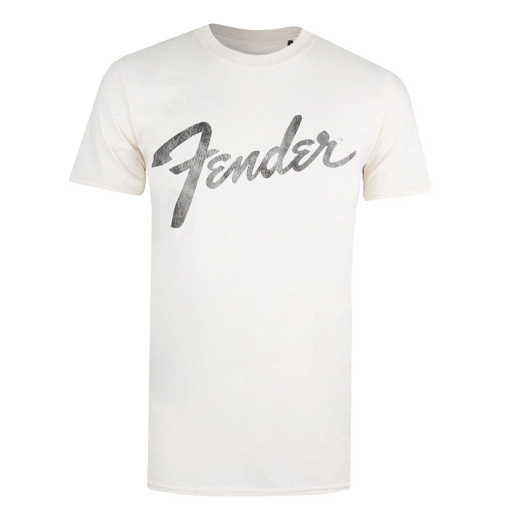 Fender Mens - Script - T-shirt - Natural