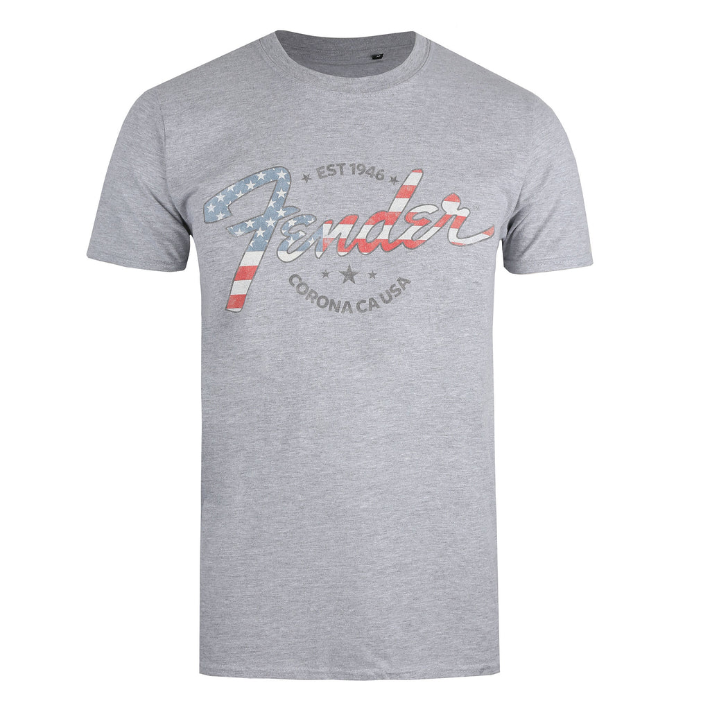 Fender Mens - USA - T-shirt - Grey Heather