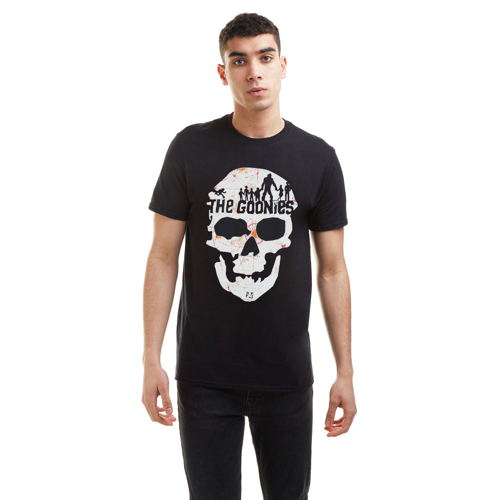 The Goonies Mens - Skull - T-shirt - Black