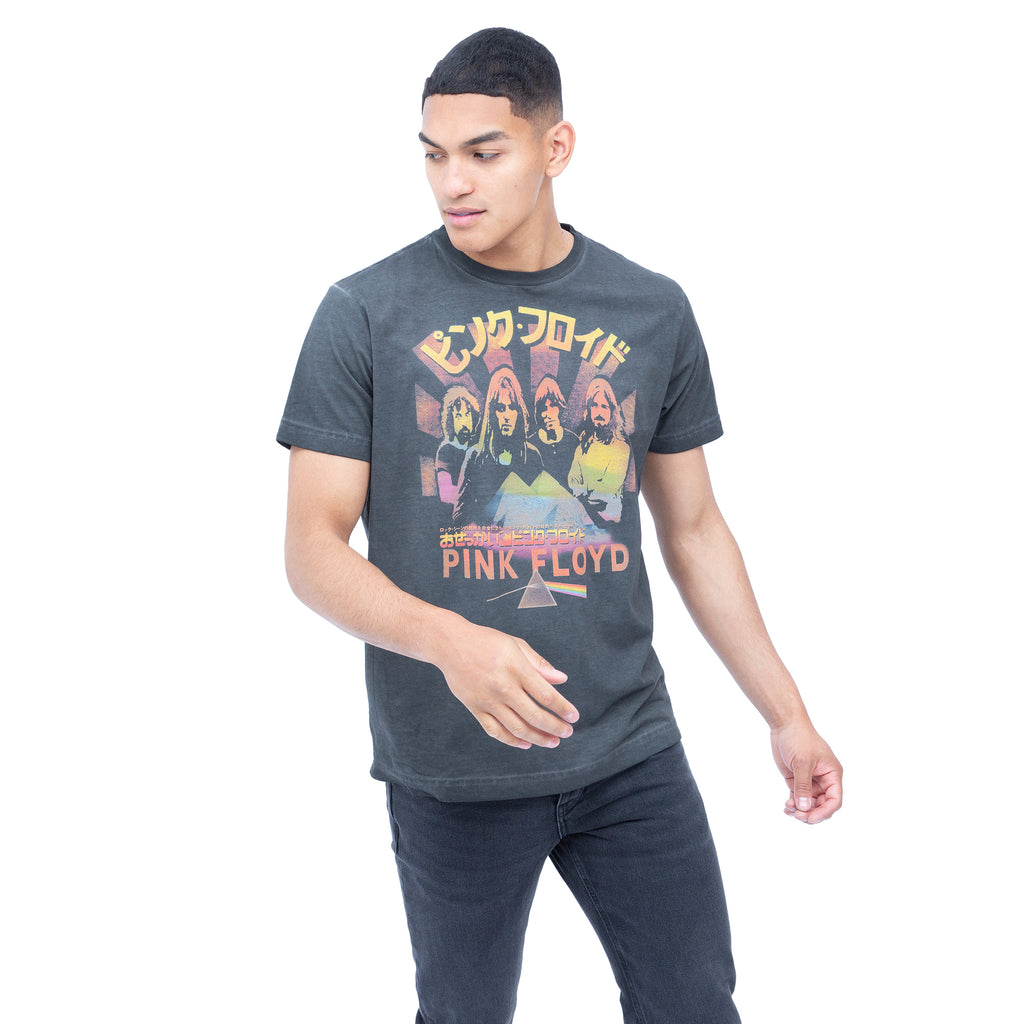 Pink Floyd Mens - Carnegie - Acid Wash T-shirt - Vintage Black