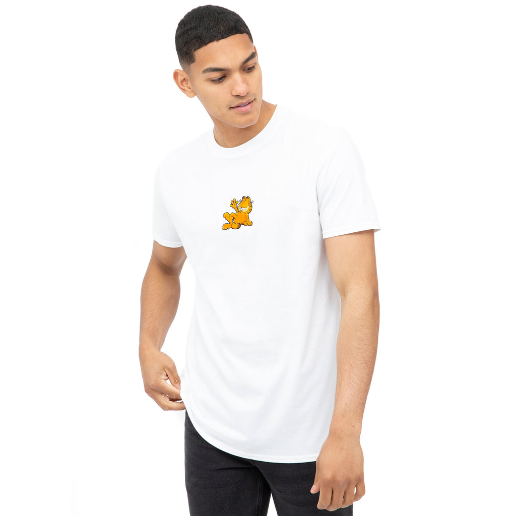 Garfield Mens - Garfield Wave Emb - T-shirt - White