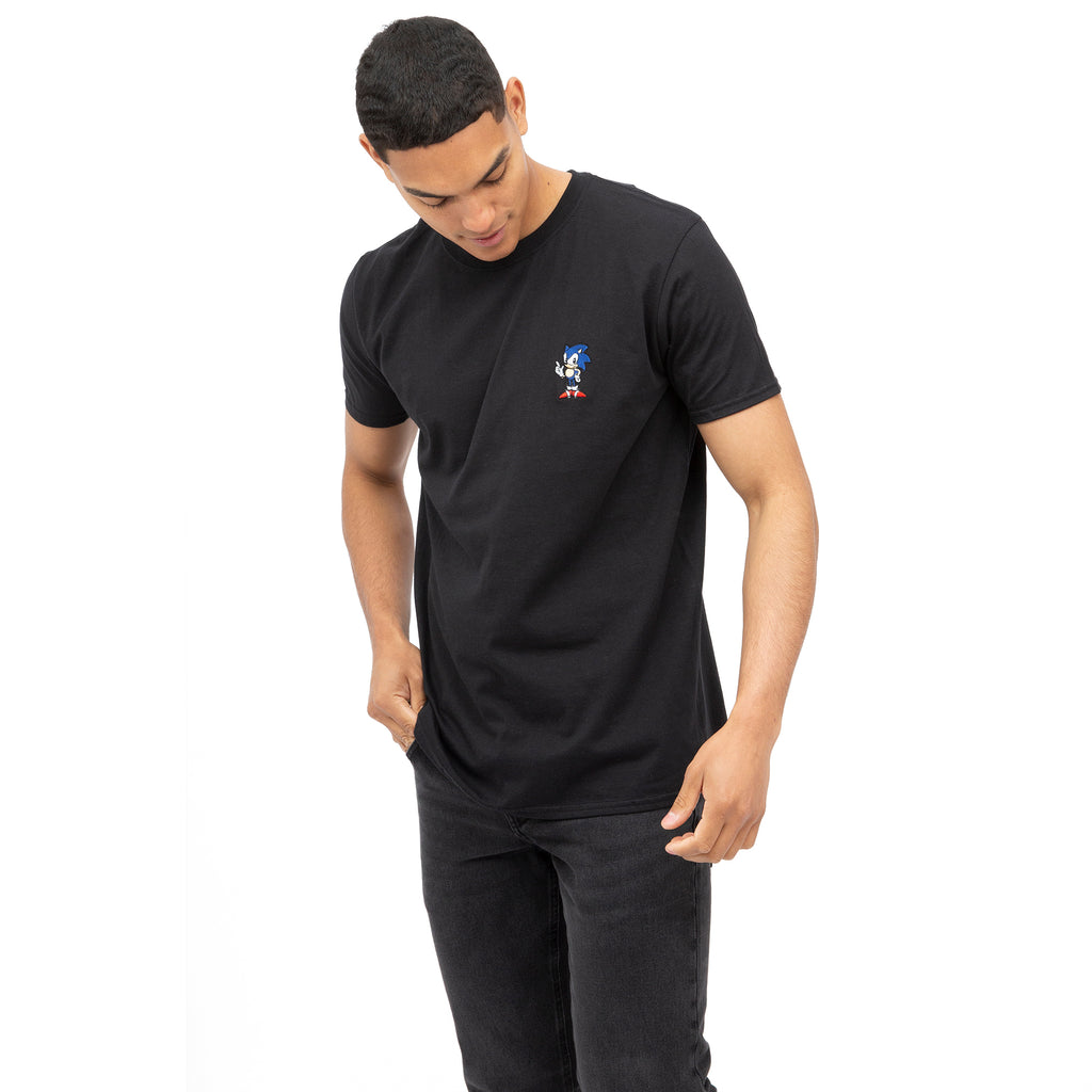 Sonic Mens - Sonic Emb - T-shirt - Black