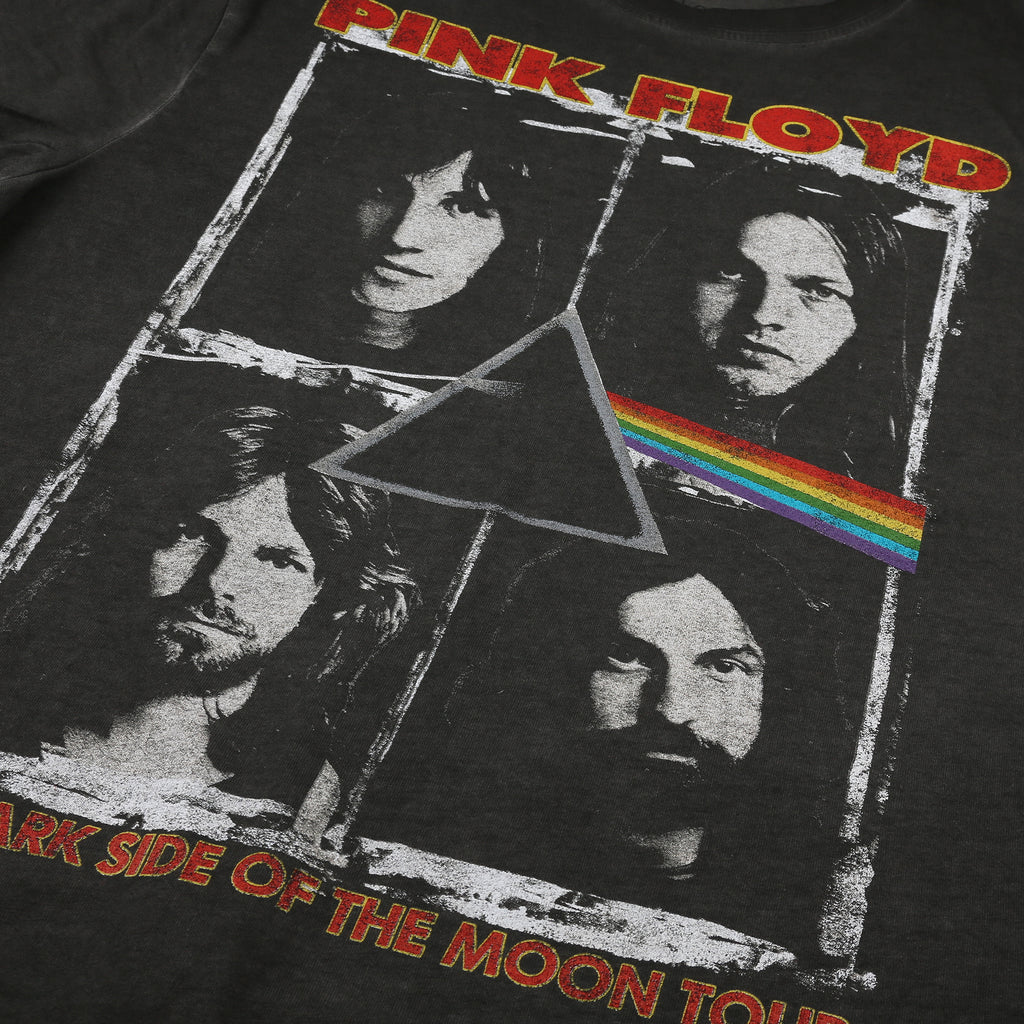 Pink Floyd Mens - Portraits - Acid Wash T-shirt - Vintage Black
