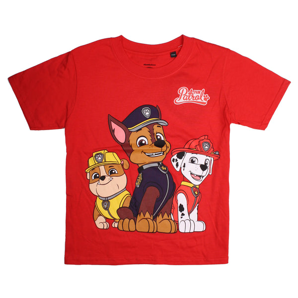 Paw Patrol Boys - Group - T-Shirt - Red - CLEARANCE