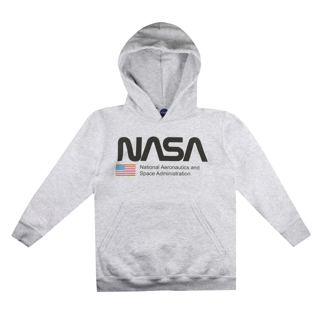 NASA Boys - National Aeronautics - Pullover Hood - Grey