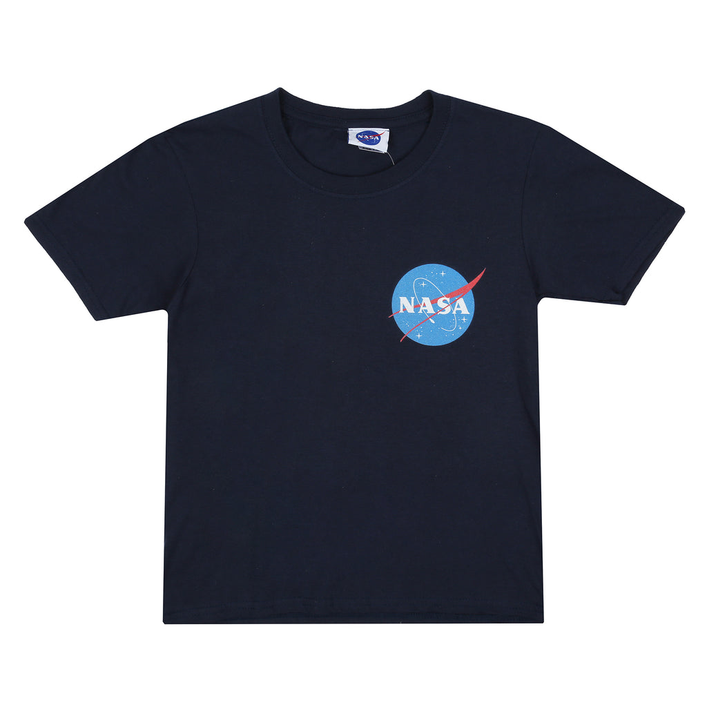 NASA Boys - Core Logo - T-shirt - Navy