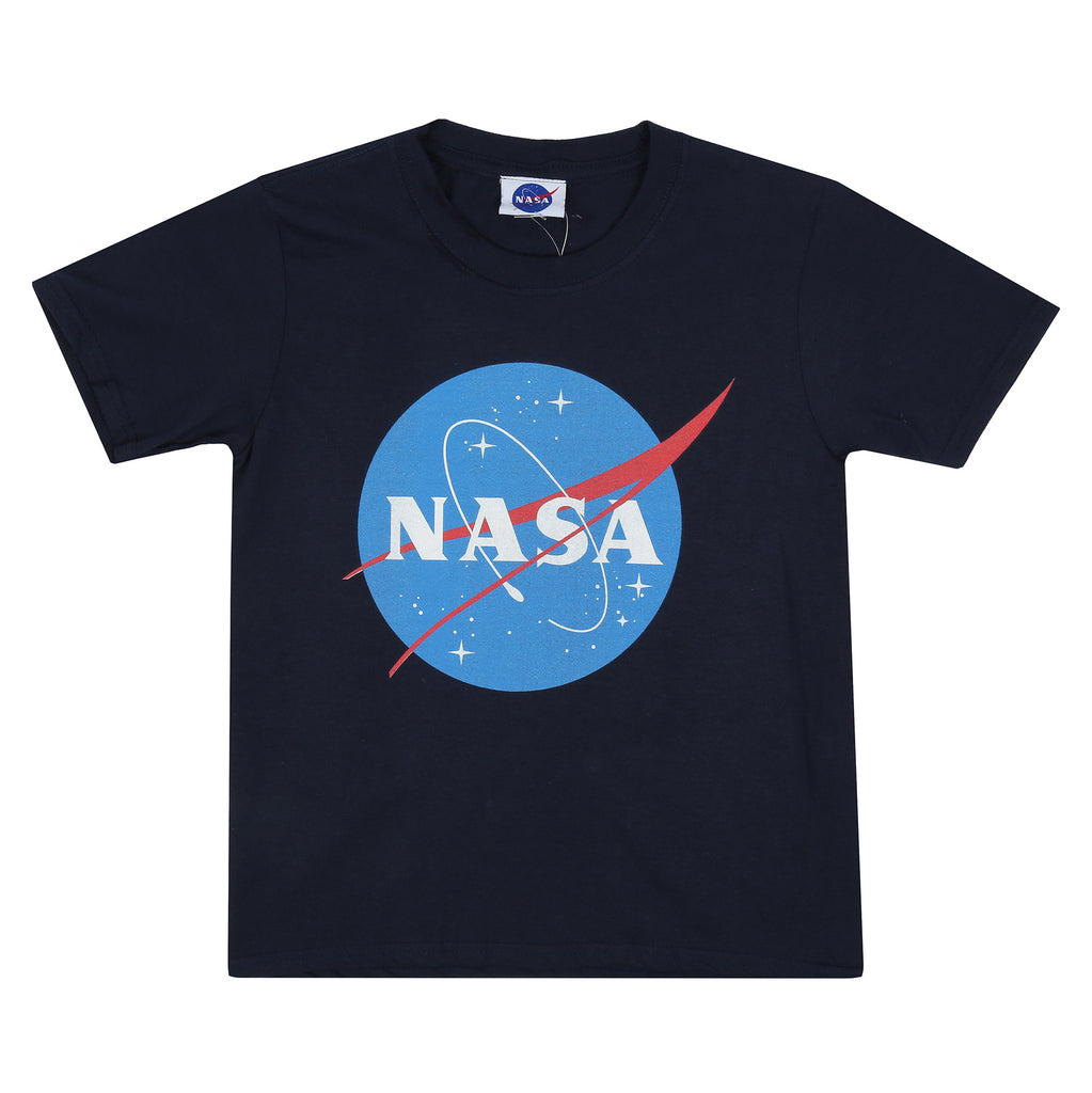 NASA Boys - Original Logo - T-shirt - Navy