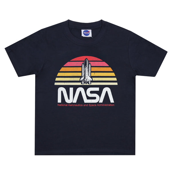 NASA Boys - Sunset - T-shirt - Navy