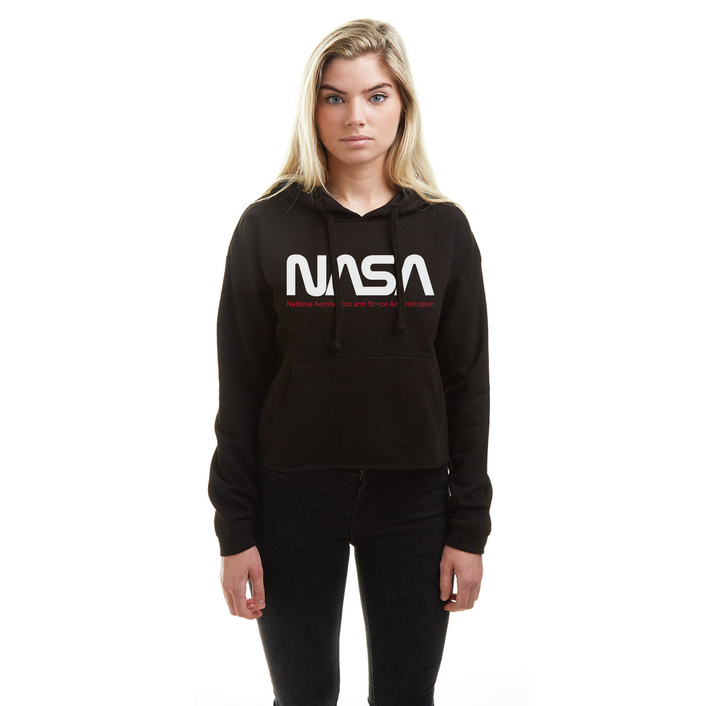 NASA Ladies - Insignia - Cropped Hood - Black