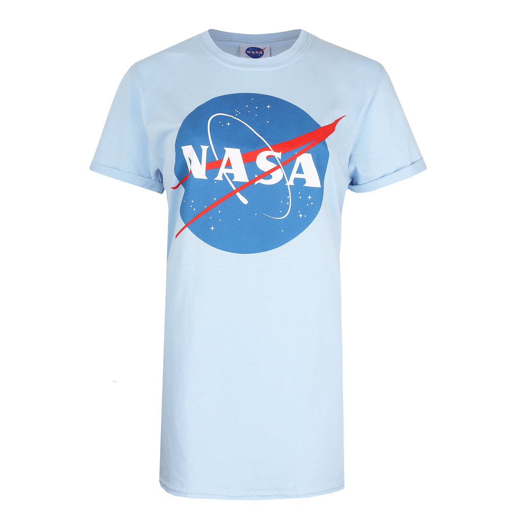 NASA Ladies - Original Circle - T-shirt - Light Blue