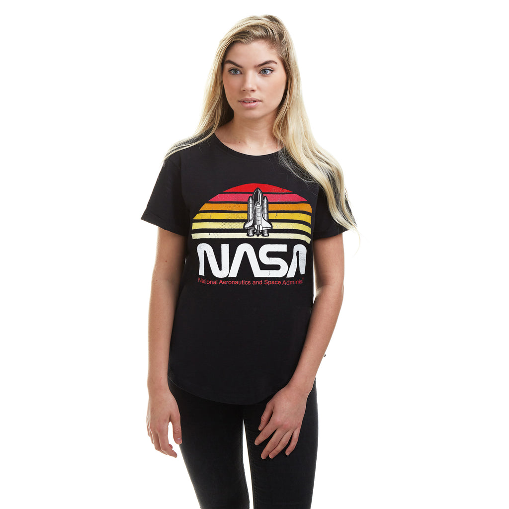 NASA Ladies - Sunset - T-shirt - Black