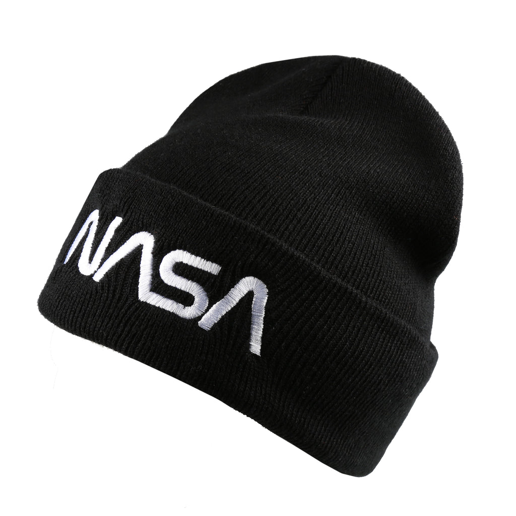NASA Mens - Space Station - Beanie Hat - Black