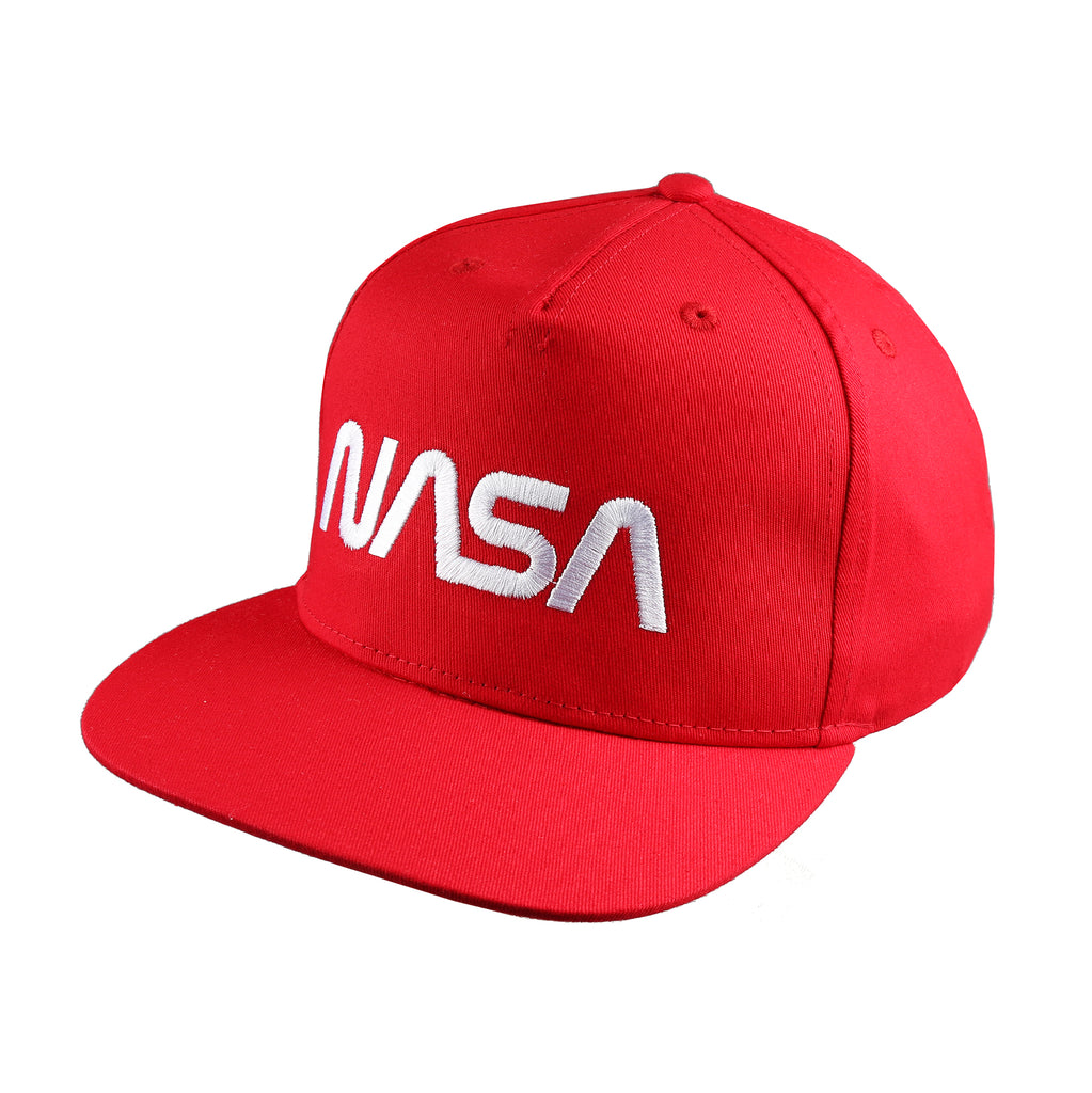 NASA Mens - Space Station - Snapback Cap - Red