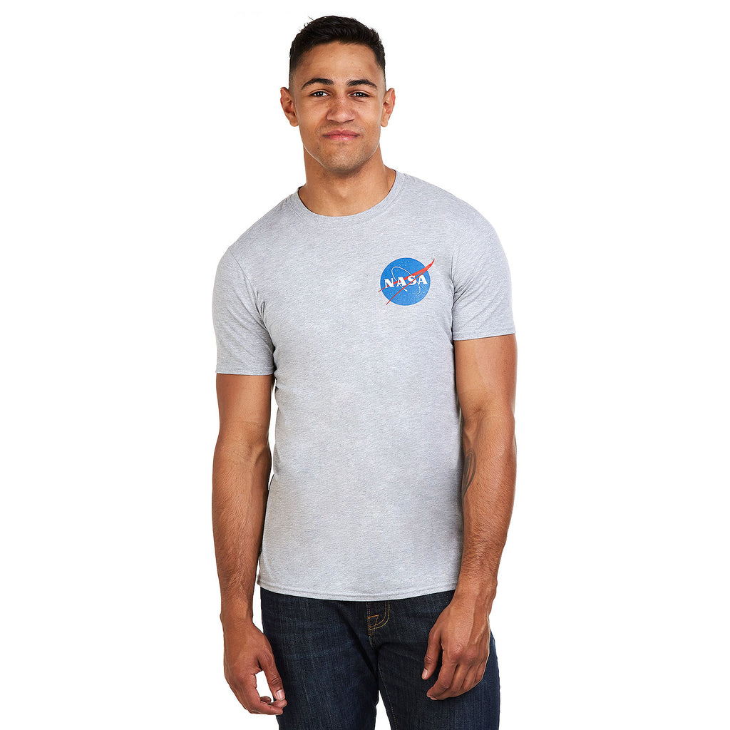 NASA Mens - Core Logo - T-Shirt - Grey