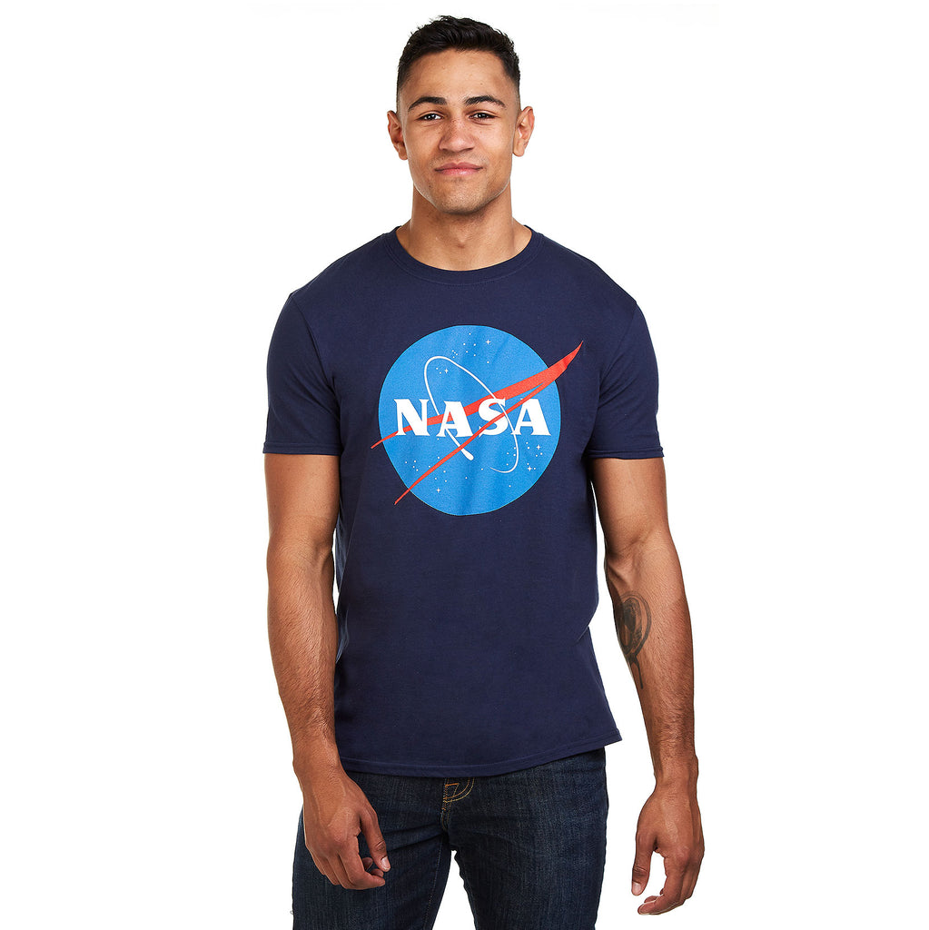 NASA Mens - Circle Logo - T-Shirt - Navy
