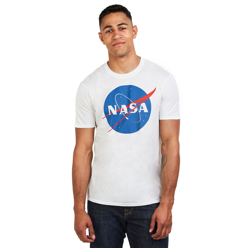 NASA Mens - Circle Logo - T-Shirt - White