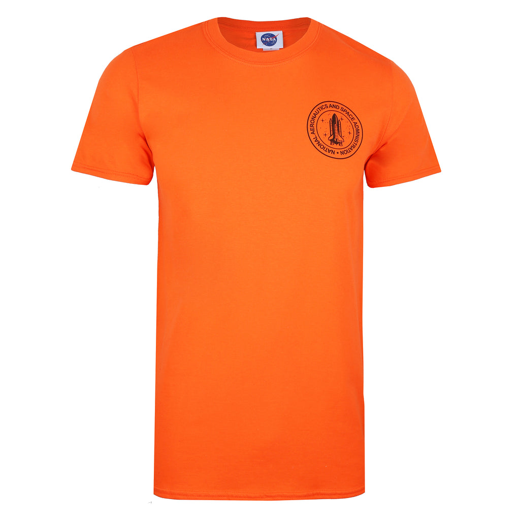 NASA Mens - Stack - T-shirt - Orange