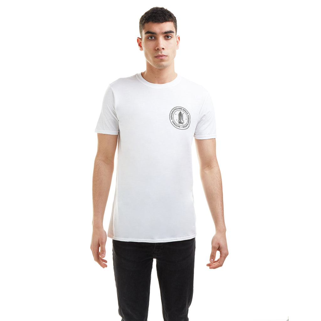 NASA Mens - Stack - T-shirt - White