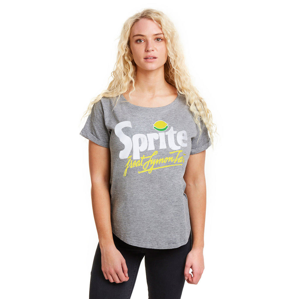 Truffle Shuffle Ladies - Retro Sprite Logo - T-shirt - Sport Grey